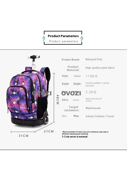 Ovozı Büyük Kapasiteli Ortaokul Öğrencileri Üniversite Öğrencileri Yetişkin Arabası Çantaları Arabası Seyahat Çantası (Yurt Dışından)