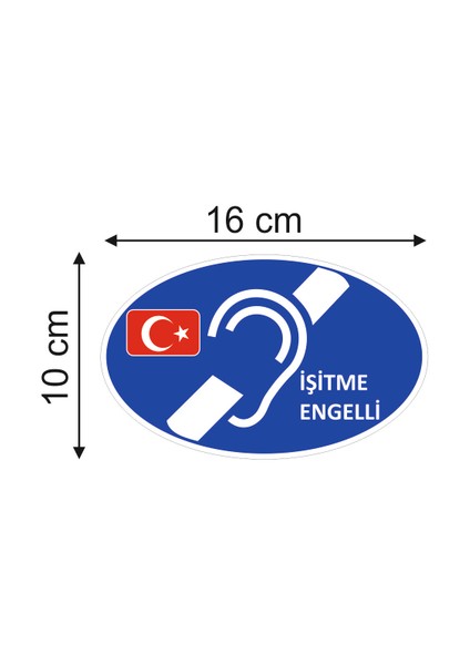 Işitme Engelli Oto Sticker Araç Etiketi 2 Adet fiyatları