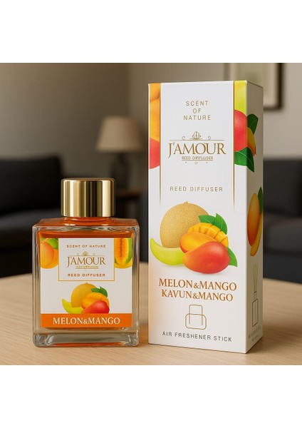 Kavun Mango Kokulu Çubuklu Oda Kokusu – 100 ml Tropikal ve Tatlı Ferahlık fiyatları
