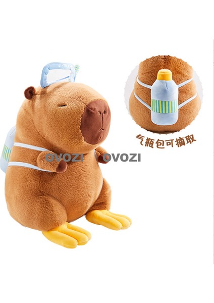 Ovozı 40CM Sevimli Kapia Su Yunusu Peluş Oyuncak Bebek Bebek Yastık Hediye (Yurt Dışından)