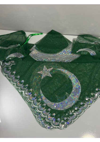 Kına Gecesi Damatlar Için Yüz Örtüsü ve Eldiveni