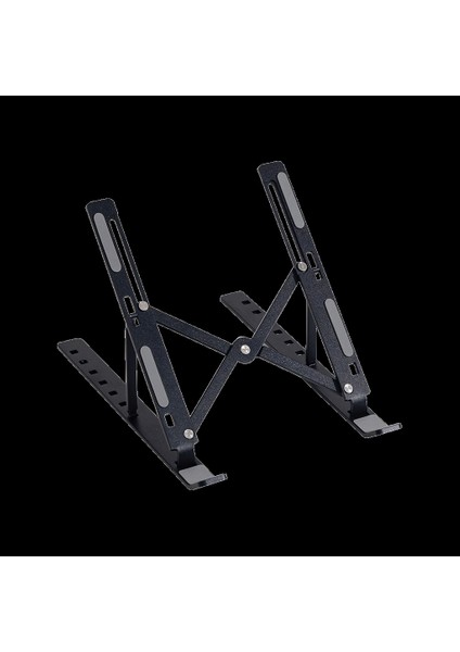 Teknoteg - Rsr - Frısby FNC-5155ST, 10"-15.6" Taşınabilir, Katlanır, Notebook Standı, 7 Kademeli Ayarlanabilir Yükseklik, Alüminyum (Siyah)