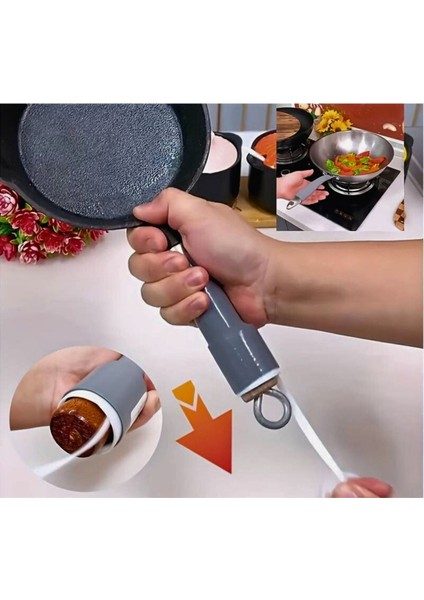 Gri Silikon Tencere ve Tava Sap Tutma Koruma Aparatı, Mutfak Için Ideal Seçim modelleri