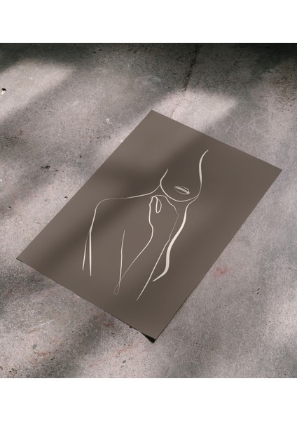 Poster , Line Art, Çerçevesiz Poster, Dijital Baskı, Soyut Kadın Figürü , Çizgi Sanatı fiyatları
