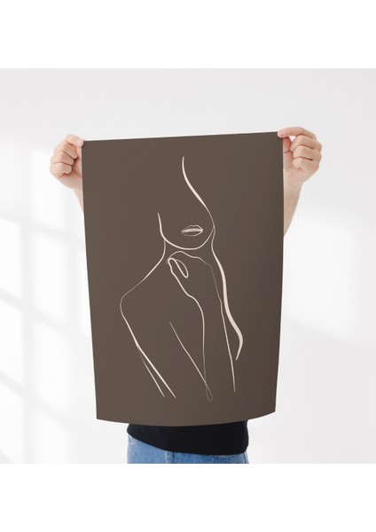 Poster , Line Art, Çerçevesiz Poster, Dijital Baskı, Soyut Kadın Figürü , Çizgi Sanatı fırsatları