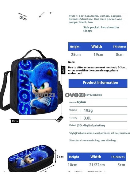 Ovozı Öğrenci Okul Çantası Seti (Yurt Dışından) fırsatları