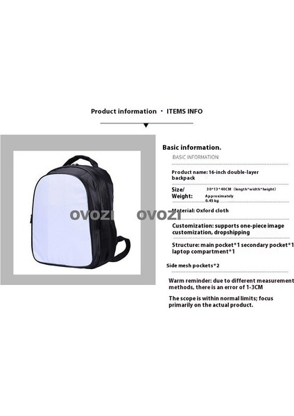 Ovozı Öğrenci Okul Çantası Günlük Omuz Çantası (Yurt Dışından) fiyatları