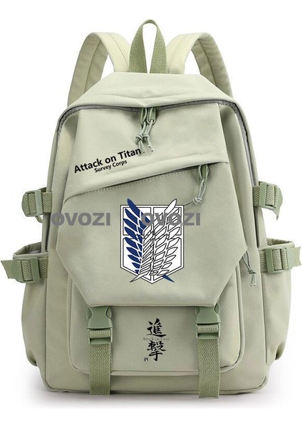 Ovozı Attack Of The Giants Özgürlük Kanatları Moda Trend Omuz Çantası Öğrenci Okul Çantası (Yurt Dışından)