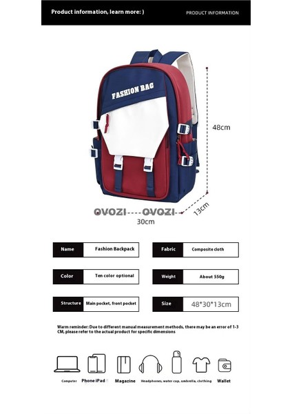 Ovozı Moda Omuz Çantası Trendy Öğrenci Okul Çantası (Yurt Dışından) fırsatları