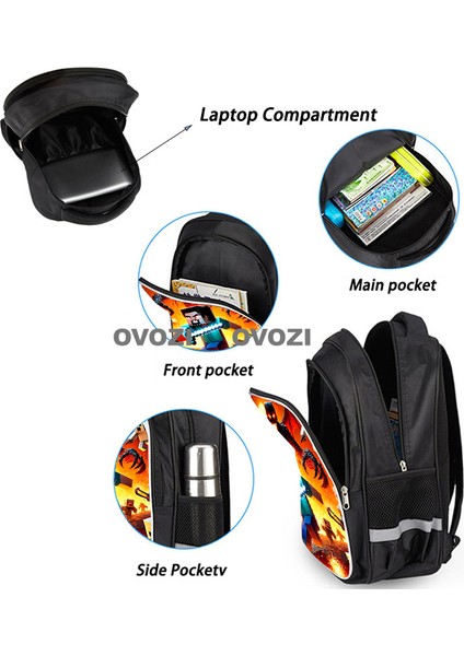 Ovozı 33CM Minecraft Öğrenci Okul Çantası Rahat Omuz Çantası (Yurt Dışından) modelleri