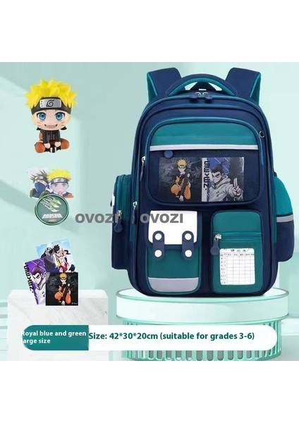 Ovozı Su Geçirmez Yük Azaltma Büyük Kapasiteli Öğrenci Okul Çantası Eğlence Omuz Çantası (Yurt Dışından)