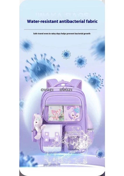 Ovozı Su Geçirmez Yük Azaltma Büyük Kapasiteli Öğrenci Okul Çantası Eğlence Omuz Çantası (Yurt Dışından) indirimleri