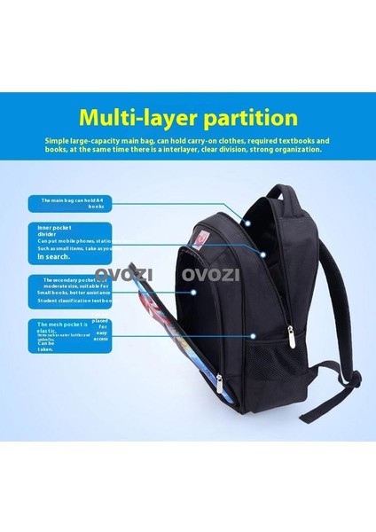 Ovozı 39CM Benim Dünyam Okul Çantası Büyük Kapasiteli Öğrenci Okul Çantası Günlük Omuz Çantası (Yurt Dışından) fiyatları