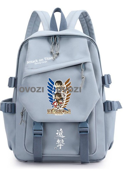 Ovozı Attack Of The Giants Özgürlük Kanatları Moda Trend Omuz Çantası Öğrenci Okul Çantası (Yurt Dışından)