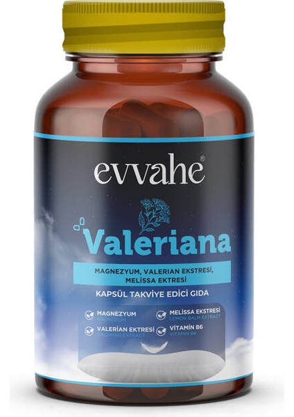 Valerian Ekstresi ve Melissa Ekstresi Içeren Kapsül fırsatları