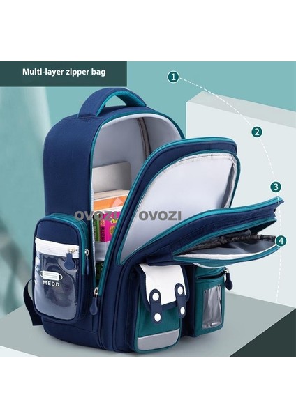 Ovozı Büyük Kapasiteli Yük Azaltma Omurga Koruma Öğrenci Okul Çantası Eğlence Omuz Çantası (Yurt Dışından)