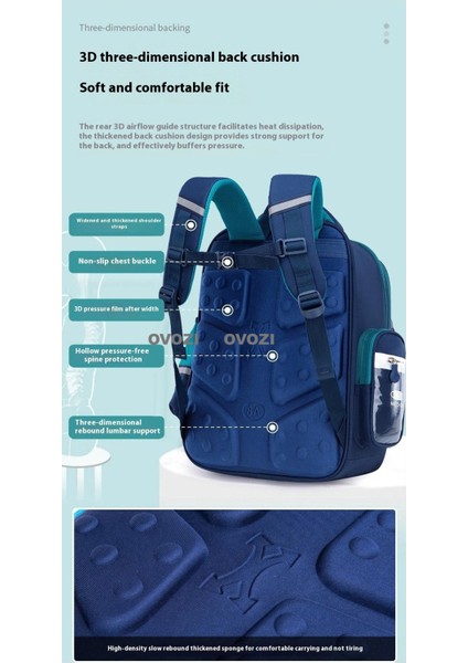 Ovozı Büyük Kapasiteli Yük Azaltma Omurga Koruma Öğrenci Okul Çantası Eğlence Omuz Çantası (Yurt Dışından) fırsatları
