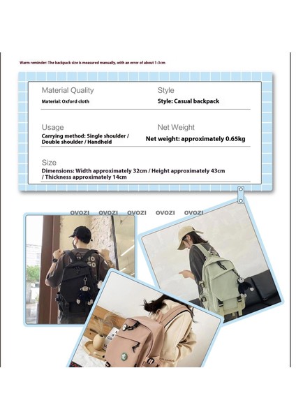 Ovozı Büyük Kapasiteli Rahat Omuz Çantası Öğrenci Okul Çantası (Yurt Dışından) modelleri