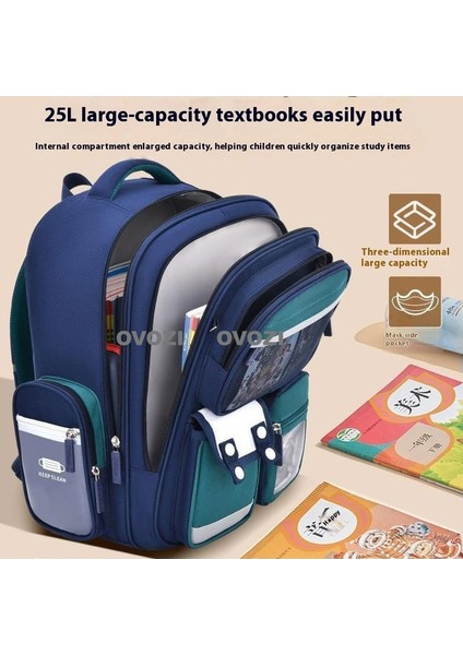Ovozı Su Geçirmez Yük Azaltma Büyük Kapasiteli Öğrenci Okul Çantası Eğlence Omuz Çantası (Yurt Dışından) fırsatları