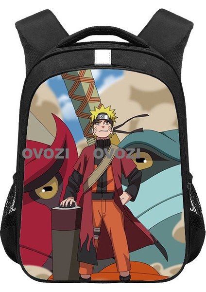 Ovozı Naruto Su Geçirmez Yük Azaltma Büyük Kapasiteli Öğrenci Okul Çantası Eğlence Omuz Çantası (Yurt Dışından)