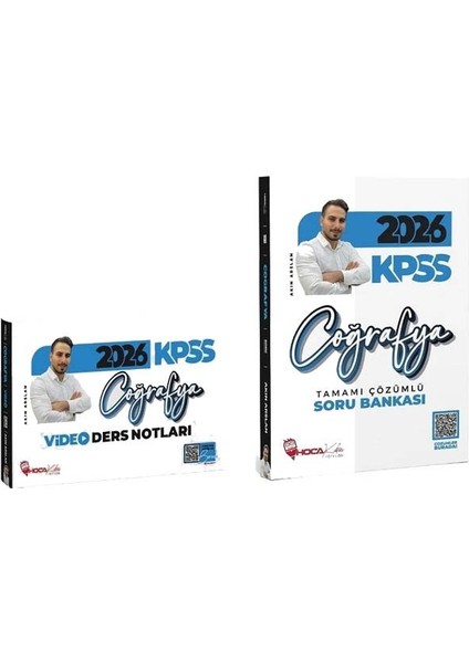 Hoca Kafası 2026 Kpss Coğrafya Video Ders Notları + Soru Bankası 2 Li Set