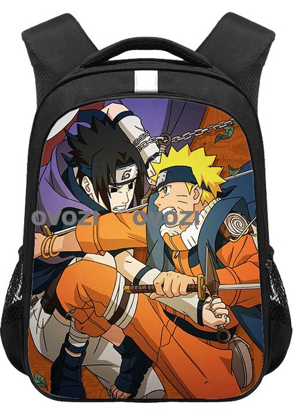 Ovozı Naruto Su Geçirmez Yük Azaltma Büyük Kapasiteli Öğrenci Okul Çantası Eğlence Omuz Çantası (Yurt Dışından)