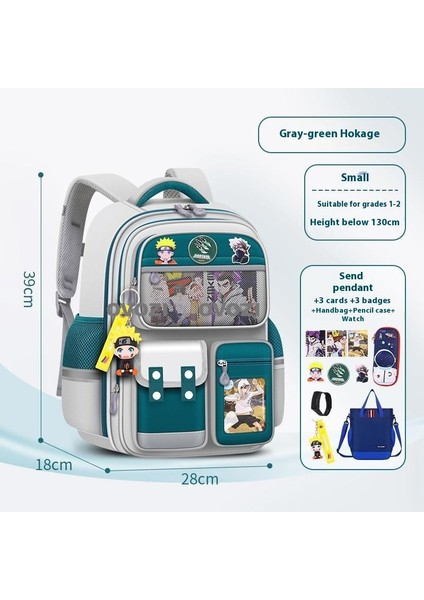 Ovozı Naruto Su Geçirmez Yük Azaltma Büyük Kapasiteli Öğrenci Okul Çantası Eğlence Omuz Çantası (Yurt Dışından)