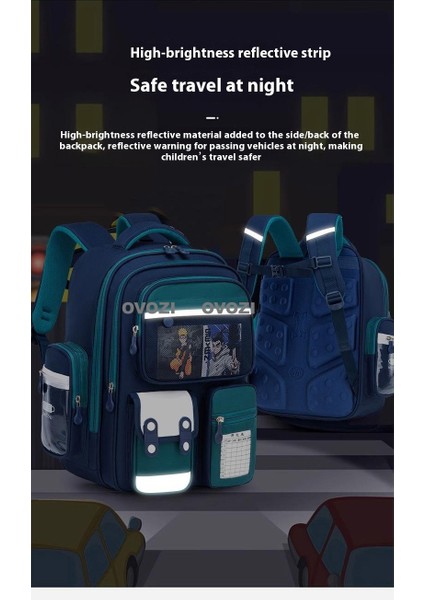 Ovozı Büyük Kapasiteli Yük Azaltma Omurga Koruma Öğrenci Okul Çantası Eğlence Omuz Çantası (Yurt Dışından) indirimleri