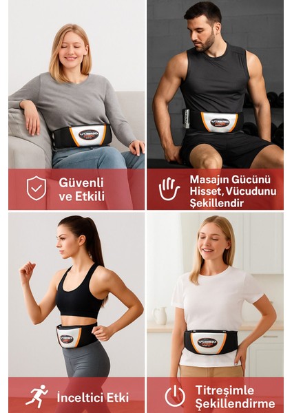 Titreşimli Masaj Cihazı, Çift Motor, Bel, Omuz, Kol, Bacak, Göbek Şekillendirme modelleri