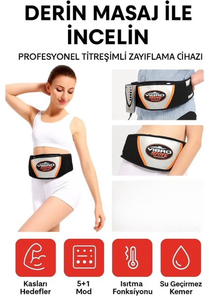 Titreşimli Masaj Cihazı, Çift Motor, Bel, Omuz, Kol, Bacak, Göbek Şekillendirme