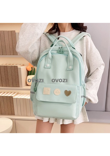 Ovozı Büyük Kapasiteli Karikatür Öğrenci Okul Çantası Günlük Omuz Çantası (Yurt Dışından)