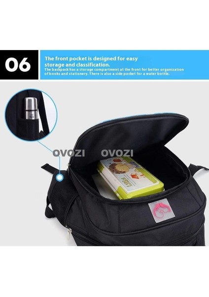 Ovozı 42CM Benim Dünyam Okul Çantası Büyük Kapasiteli Öğrenci Okul Çantası Günlük Omuz Çantası (Yurt Dışından) fırsatları