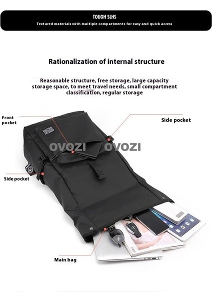Ovozı Ortaokul Üniversite Okul Çantası Günlük Omuz Çantası Büyük Kapasiteli Seyahat Çantası (Yurt Dışından) fiyatları
