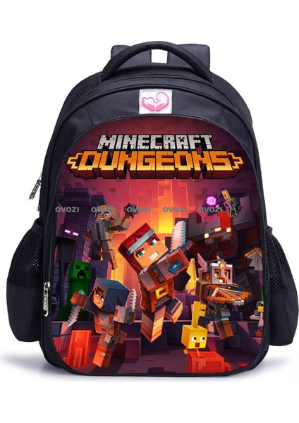 Ovozı 35CM Benim Dünyam Okul Çantası Büyük Kapasiteli Öğrenci Okul Çantası Günlük Omuz Çantası (Yurt Dışından)