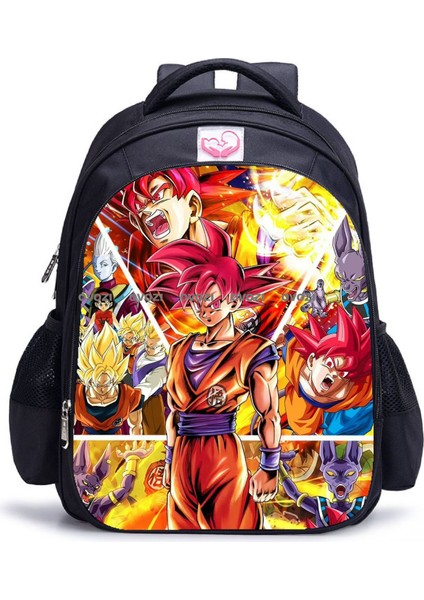 Ovozı 42CM Dragon Ball Büyük Kapasiteli Öğrenci Okul Çantası Günlük Omuz Çantası (Yurt Dışından)