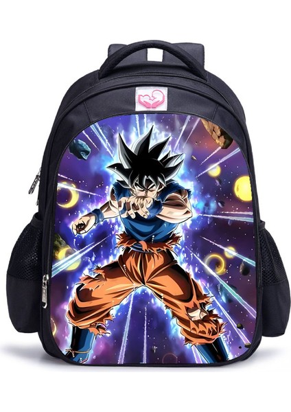 Ovozı 39CM Dragon Ball Büyük Kapasiteli Öğrenci Okul Çantası Günlük Omuz Çantası (Yurt Dışından)