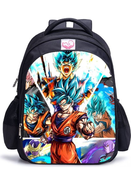 Ovozı 39CM Dragon Ball Büyük Kapasiteli Öğrenci Okul Çantası Günlük Omuz Çantası (Yurt Dışından)