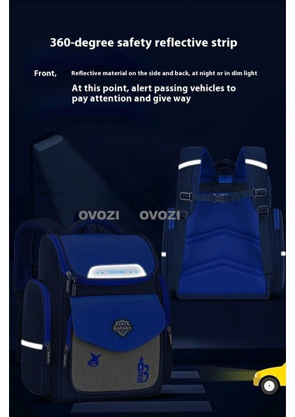 Ovozı 38CM Büyük Kapasiteli Öğrenci Okul Çantası Günlük Omuz Çantası (Yurt Dışından) indirimleri