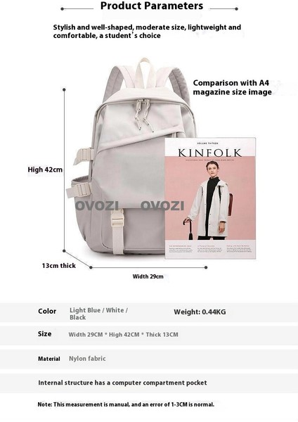 Ovozı Büyük Kapasiteli Karikatür Öğrenci Okul Çantası Günlük Omuz Çantası (Yurt Dışından) fiyatları