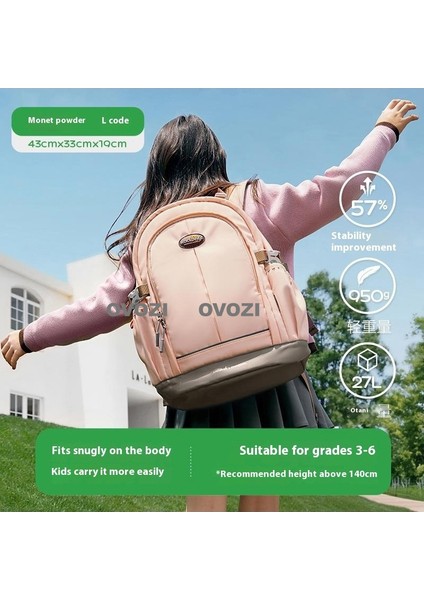 Ovozı Öğrenci Okul Çantası Omurga Koruma Büyük Kapasiteli Omuz Çantası (Yurt Dışından)
