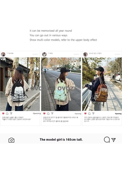 Ovozı 43CM Lise Üniversite Okul Çantası Günlük Omuz Çantası (Yurt Dışından) fiyatları