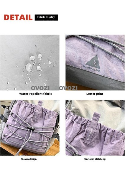 Ovozı 43CM Lise Üniversite Okul Çantası Günlük Omuz Çantası (Yurt Dışından) modelleri