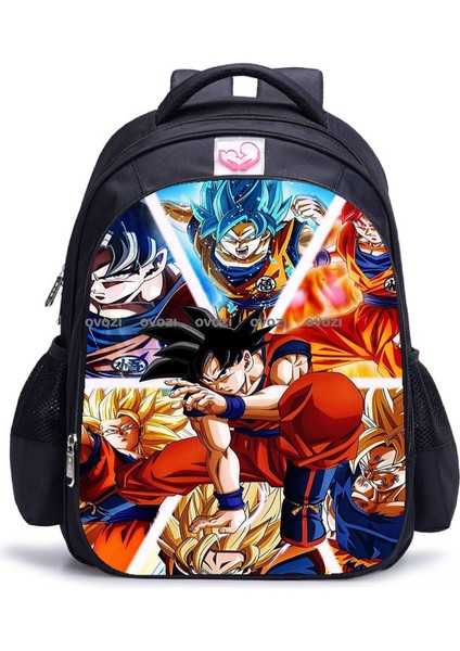 Ovozı 42CM Dragon Ball Büyük Kapasiteli Öğrenci Okul Çantası Günlük Omuz Çantası (Yurt Dışından)
