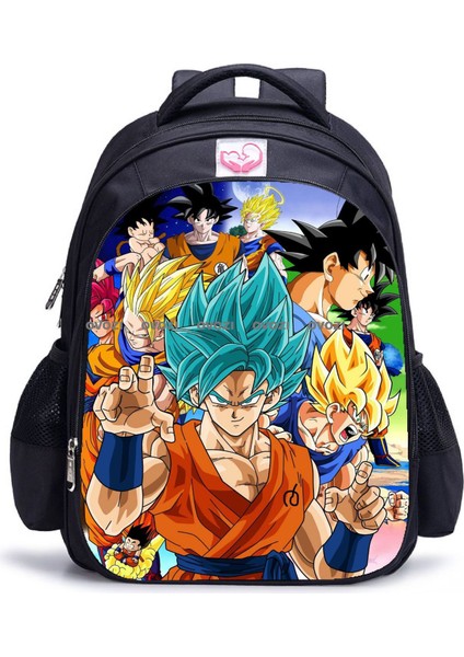 Ovozı 42CM Dragon Ball Büyük Kapasiteli Öğrenci Okul Çantası Günlük Omuz Çantası (Yurt Dışından)