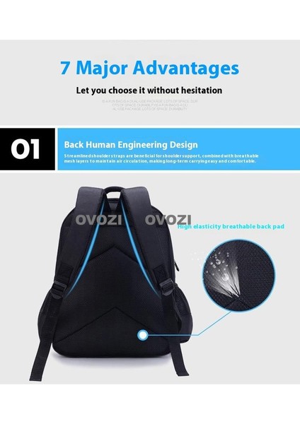 Ovozı 42CM One Piece Büyük Kapasiteli Öğrenci Okul Çantası Günlük Omuz Çantası (Yurt Dışından) fırsatları