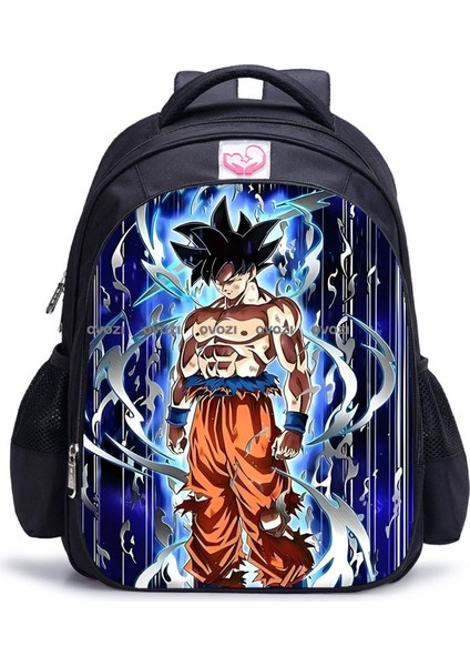 Ovozı 42CM Dragon Ball Büyük Kapasiteli Öğrenci Okul Çantası Günlük Omuz Çantası (Yurt Dışından)