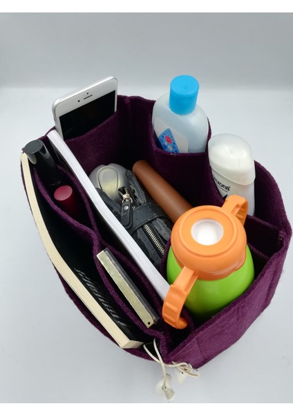 Tek Suluklu Canta Icı Duzenleyıcı Koyu Mor ( Murdum ) fiyatları