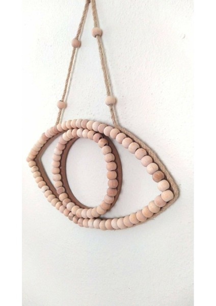 Bohem Tarzı Boncuklu Sarkıt Göz Duvar Dekoru Aksesuarı Kahverengi fiyatları