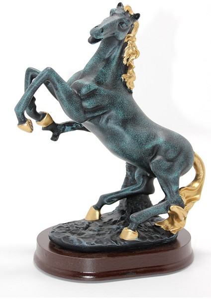 Polyester Şahlanmış At Figürü