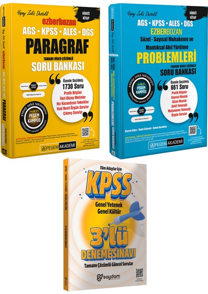 Ezberbozan Kpss Ales Dgs Paragraf Soru Bankası-Sözel-Sayısal Muhakeme ve Mantıksal Akıl Yürütme